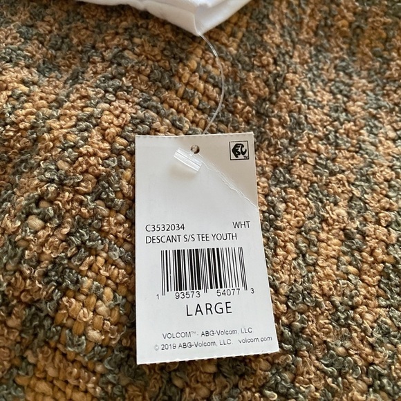 NWT VOLCOM stone tee shirt kids L large - Picture 5 of 7